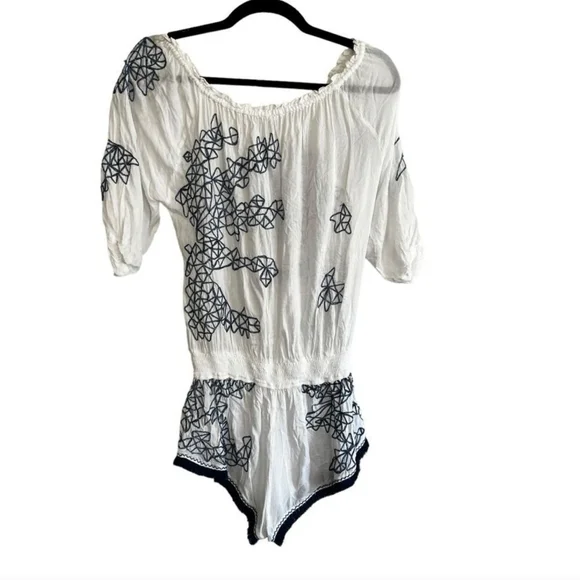 Poupette St Barth Embroidered Romper - Picture 5 of 9